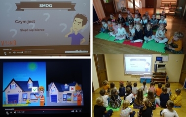 Dzieci z grupy Biedronek oglądają film edukacyjny nt. smogu (1280x867)