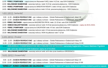 Ferie 2022 - 1 Tydzień