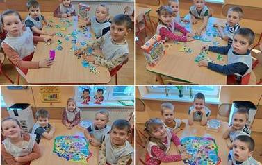 Biedronki układają puzzle