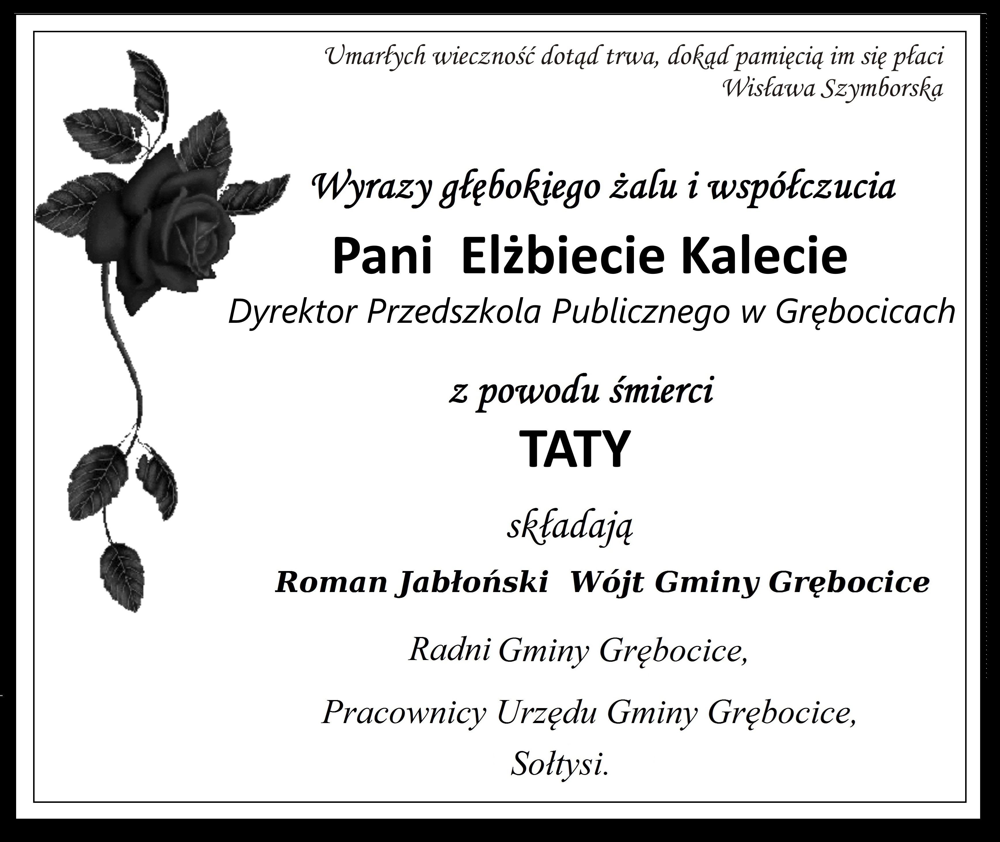 Kondolencje_Kaleta