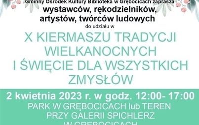 Zdjęcie do Zapraszamy na X Kiermasz Wielkanocny