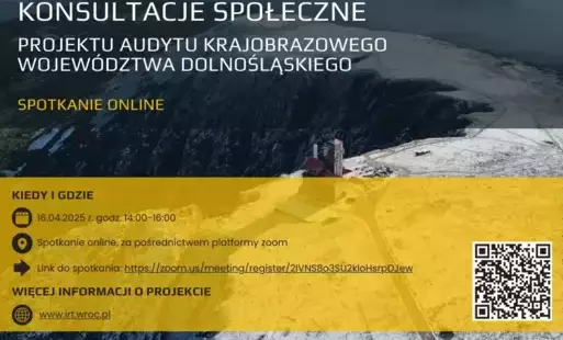 Zdjęcie do Spotkanie online w ramach konsultacji społecznych Audytu krajobrazowego Dolnego Śląska