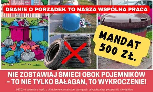 Zdjęcie do Nie zostawiaj śmieci obok pojemnik&oacute;w &ndash; to nie tylko bałagan, to wykroczenie!