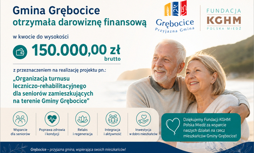 Zdjęcie do Gmina Grębocice pozyskała 150 tys. zł na turnus leczniczo-rehabilitacyjny dla senior&oacute;w