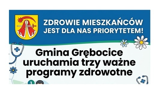 Zdjęcie do Gmina Grębocice uruchamia trzy ważne programy zdrowotne 