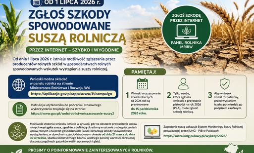 Zdjęcie do Szacowanie suszy