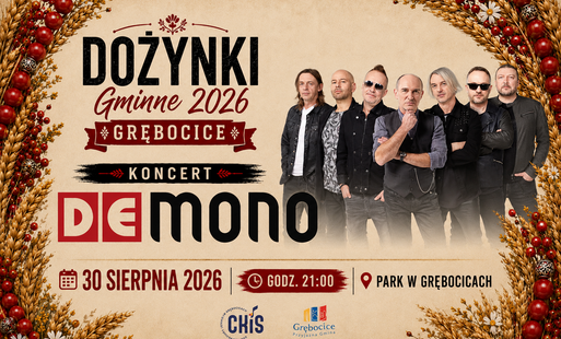Zdjęcie do Wielka gwiazda Dożynek 2026! DE MONO zagra w Grębocicach!