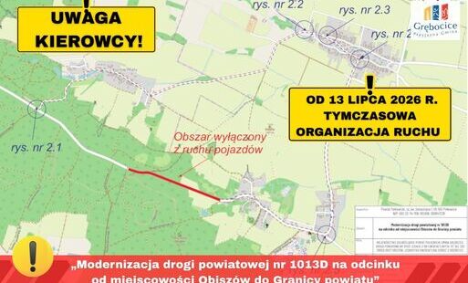 Zdjęcie do Tymczasowa organizacja ruchu na drodze Obisz&oacute;w &ndash; Jerzmanowa od 13 lipca br.
