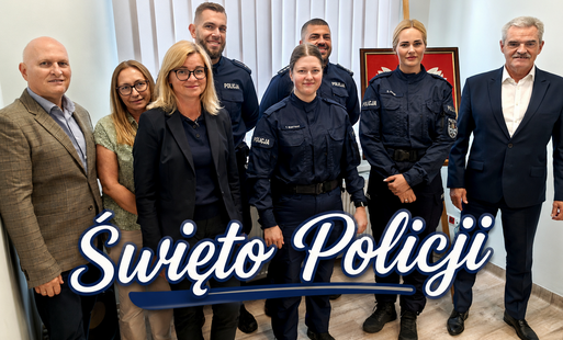 Zdjęcie do W&oacute;jt Gminy Grębocice z życzeniami dla policjant&oacute;w