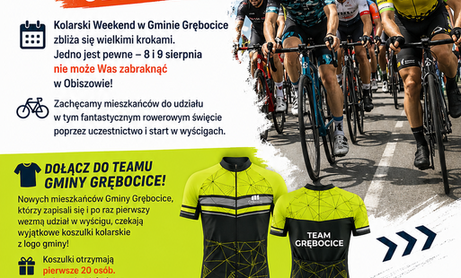 Zdjęcie do Kolarski Weekend w Obiszowie &ndash; dołącz do rowerowego święta i reprezentuj Gminę Grębocice!