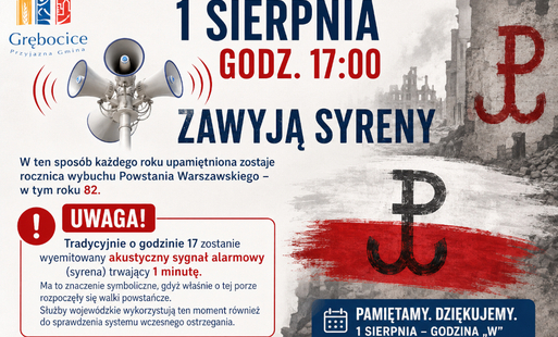 Zdjęcie do 1 sierpnia syreny zawyją punktualnie o 17.00