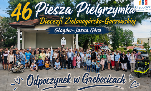 Zdjęcie do Pielgrzymi zawitali do Gminy Grębocice. Serdeczne powitanie na trasie do Jasnej G&oacute;ry