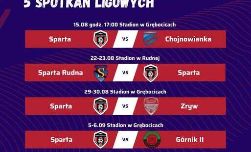 Zdjęcie do Sparta Grębocice rozpoczyna walkę o ligowe punkty