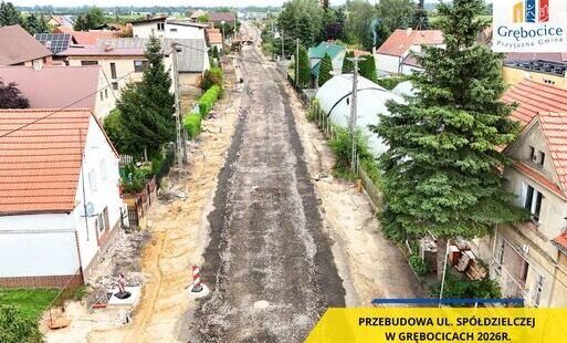 Zdjęcie do Ul. Sp&oacute;łdzielcza w Grębocicach &ndash; inwestycja, kt&oacute;ra zmienia drogę i jej otoczenie