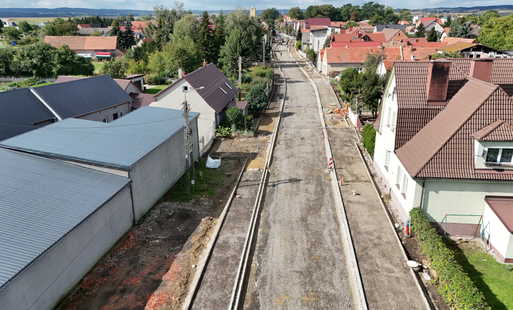 Zdjęcie do Ulica Sp&oacute;łdzielcza w Grębocicach na finiszu prac
