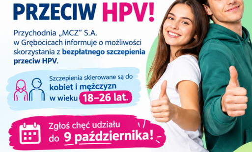 Zdjęcie do Bezpłatne szczepienia przeciw HPV dla os&oacute;b w wieku 18&ndash;26 lat