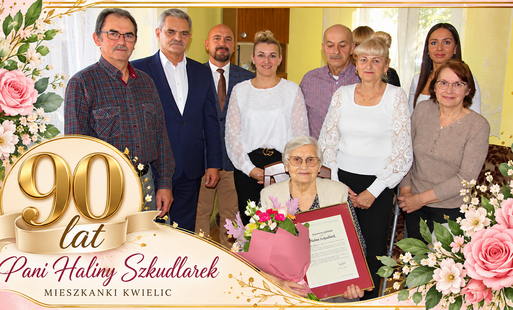 Zdjęcie do Piękny jubileusz Pani Haliny Szkudlarek z Kwielic