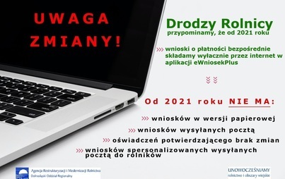 Zdjęcie do Zmiany w zasadach składania wniosk&oacute;w o płatności obszarowe w 2021 r.