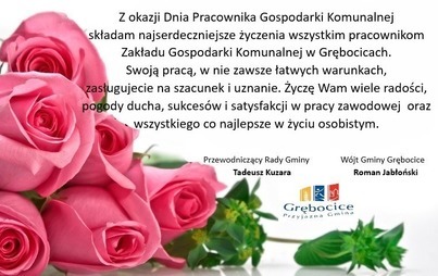 Zdjęcie do Życzenia z okazji Dnia Pracownika Gospodarki Komunalnej
